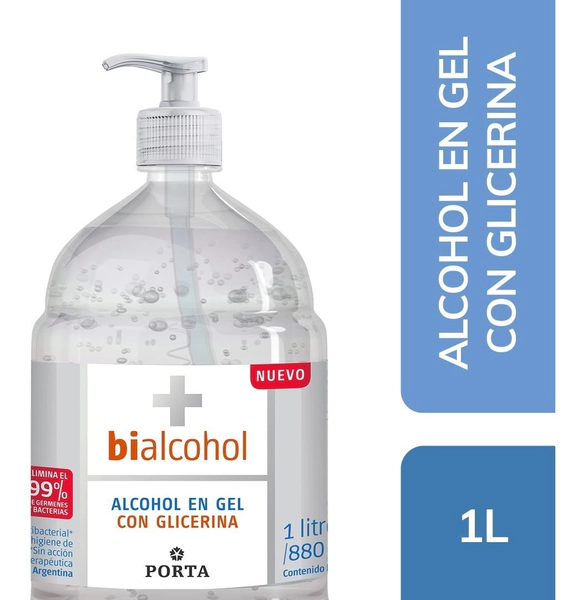 Bialcohol Alcohol En Gel Con Glicerina Dosificador 1 Litro