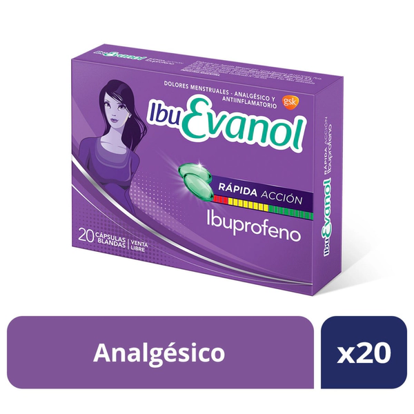 Ibuevanol Rápida Acción X20 Cápsulas Blandas