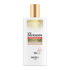 L'oréal Paris Solar Fluido Tono Medio Fps50 Uv Defender 40g