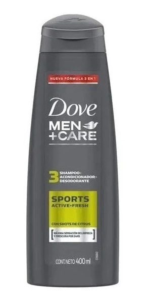 Dove Men +care Sports 3en1 Shampoo 400 Ml