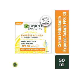 Crema Facial Garnier Aclara Hidrante Vita C Fps 30 X50Ml