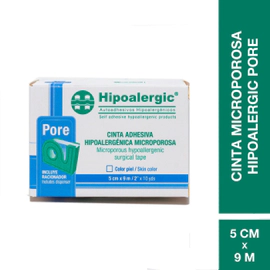 Cinta adhesiva microporosa pore 5cm x 9m (1 rollo)