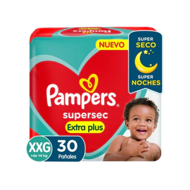 Pañales Pampers Supersec Talle Xxg Xtr X30 Uni