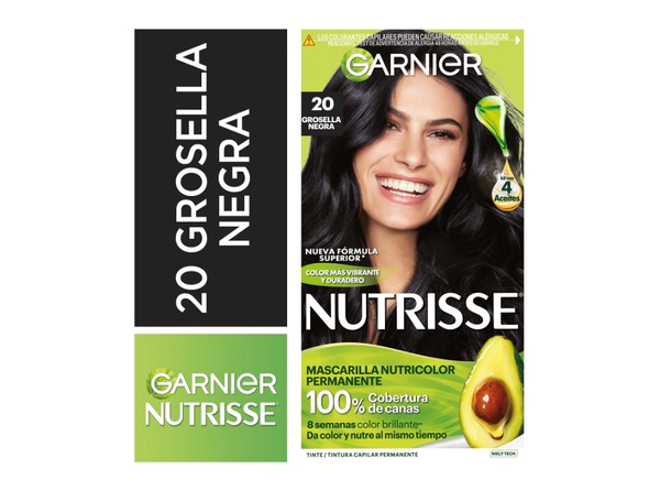 Nutrisse Clasico Tono 20 Grosella Negra Kit Completo Coloración Permanente 45g
