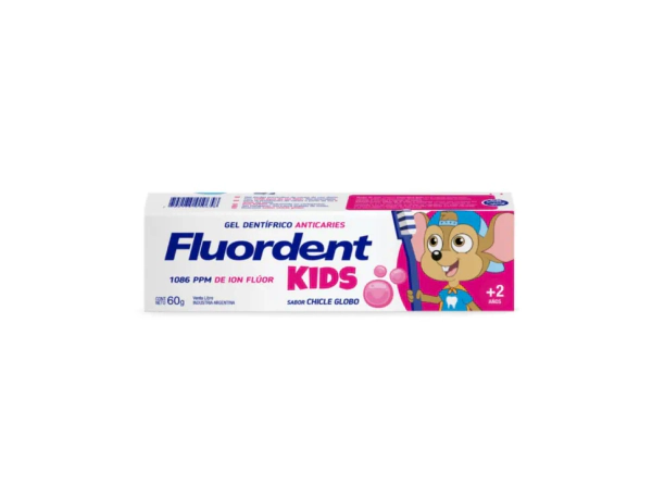 Gel Dental Fluordent Kids +2 Años 60 Gr