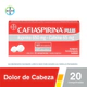 Cafiaspirina Plus con Aspirina 650mg + Cafeína 65mg x 20 Comprimidos