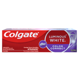 Pasta Dental Colgate Luminous White Color Correct 70 Gr