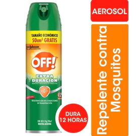Repelente Para Mosquitos Off! Extra Duración Aerosol X243G