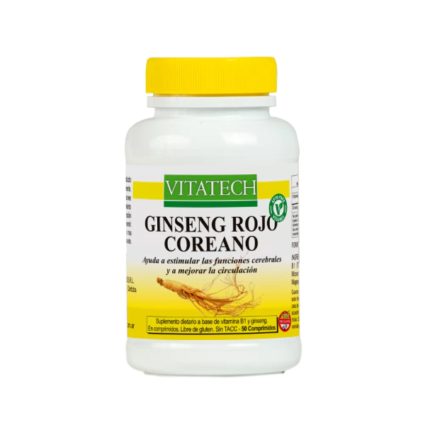 Vitatech Ginseng Rojo Coreano 50 Cmp