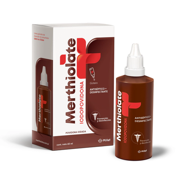 Merthiolate Iodopovidona Solución Tópica X60ml