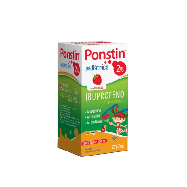 Ibuprofeno Ponstin Pediátrico 2% Suspensión X100 ml