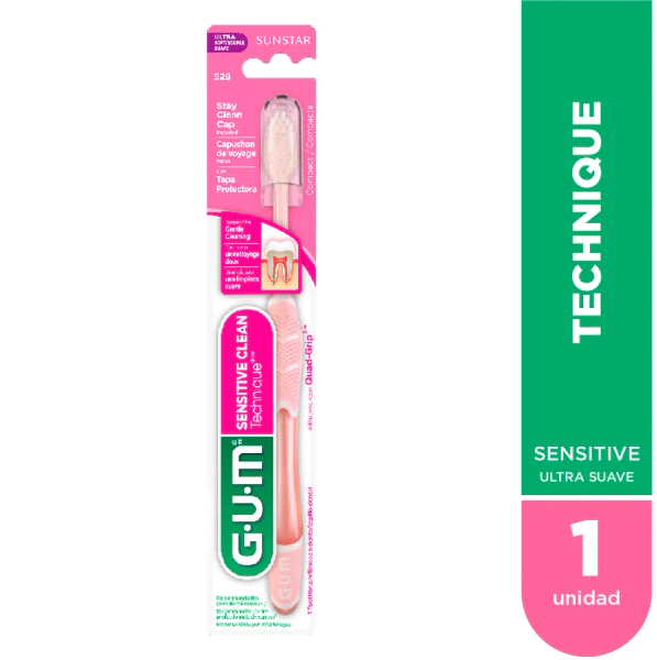 Cepillo Dental Gum Technique Sensitive Cerdas Ultra Suave Normal 1un