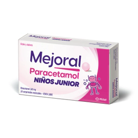 Mejoral Para Niños 80 Mg 20 Comprimidos Masticables