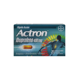 Actron Ibuprofeno 400 Mg 20 Cápsulas