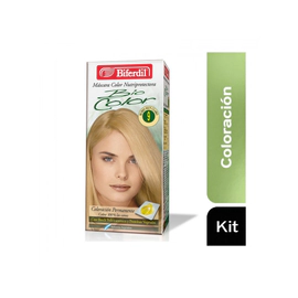 Coloración Biferdil Bio Kit 9 Rubio Muy Claro