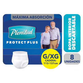 Pañal Adulto Plenitud Ropa Protect Plus Unisex G/Xg X8Un