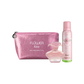 Flower Rose Edt X40Ml +Deo 123Ml+Necessaire