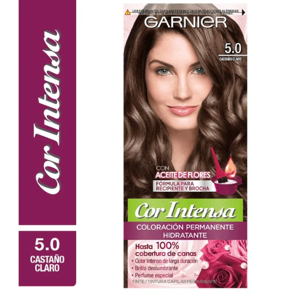 Kit Tintura Permanente Cor Intensa Tono 5.0
