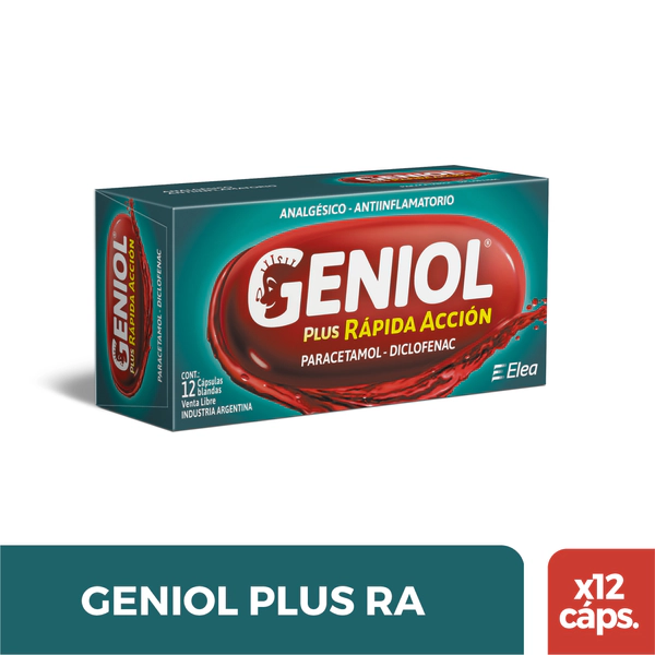 Geniol Plus Rápida Acción X12 Cápsulas