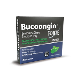 Bucoangin Forte Caramelos Antibióticos Anestésicos Mentol 9 unidades