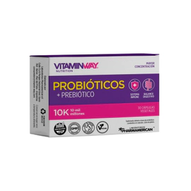 Probióticos + Prebiótico 10k Suplemento X30 Cápsulas