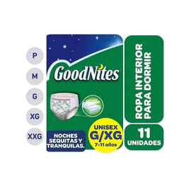 Goodnites Ropa Interior Para Adultos G-Xg 11 Unidades