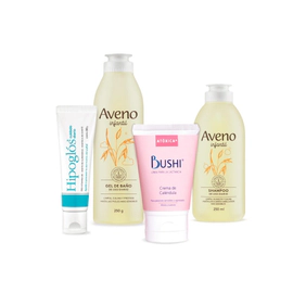 Kit Crema Hipoglós + Limpieza Aveno Bebés + Crema Bushi