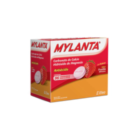 Mylanta Sabor Frutilla 96 Comprimidos Masticables