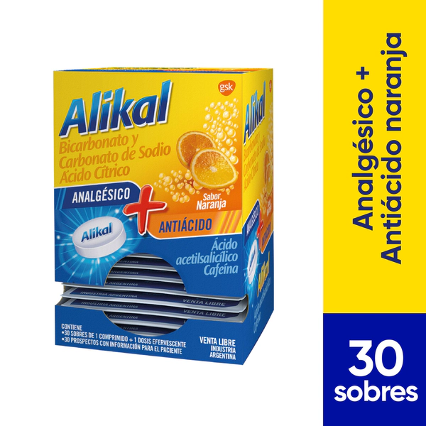 Alikal Naranja X30 Sobres