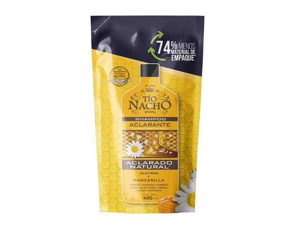 Tio Nacho Shampoo Aclarante Recargable Doypack x 400 ml