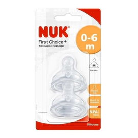 Nuk First Choice Plus Tetina De Silicona 0-6 Meses Medio 2u
