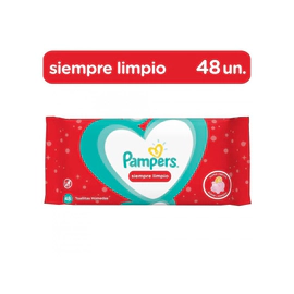Toallas Humedas Pampers Siempre Limpio X48Un
