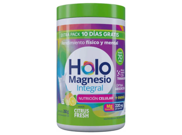 Holomagnesio Integral En Polvo Sabor Citrus Fresh 350 Gr