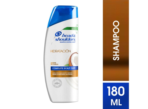 Shampoo Head&.shoulders Hidratación Aceite de Coco x180ml
