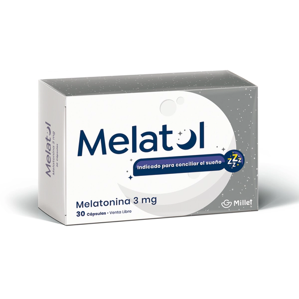 Melatol Melatonina 3 Mg X30 Cápsulas