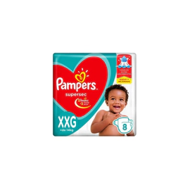 Pañal Pampers Supersec Xxg  X 8 Unidades
