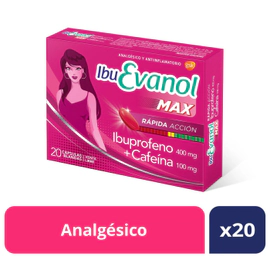 Ibuevanol Max Rápida Acción 20 Cápsulas Blandas