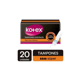 Tampones Kotex Súper X20