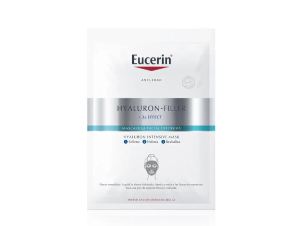 Eucerin Hyaluron Filler + 3x Mascarilla Facial Intensiva Antiedad