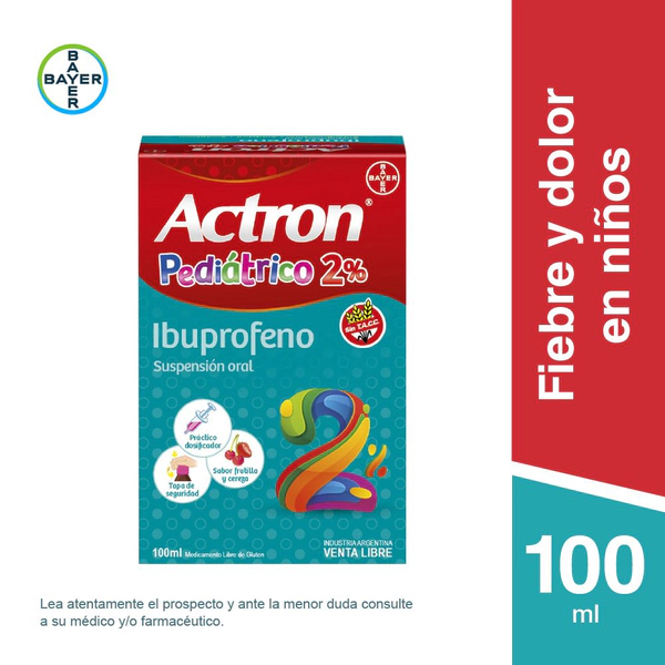 Actron Pediátrico Ibuprofeno al 2% x 100ml