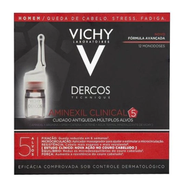 Tratamiento Capilar Vichy Dercos Aminexil Clinical 5 Homme 6 Ml