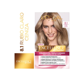 Tintura Permanente Excellence Creme 81 Rubio Claro Ceniza X47Gr
