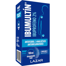 Ibumultin Ibuprofeno 2% Analgésico Antifebril suspensión 100ml