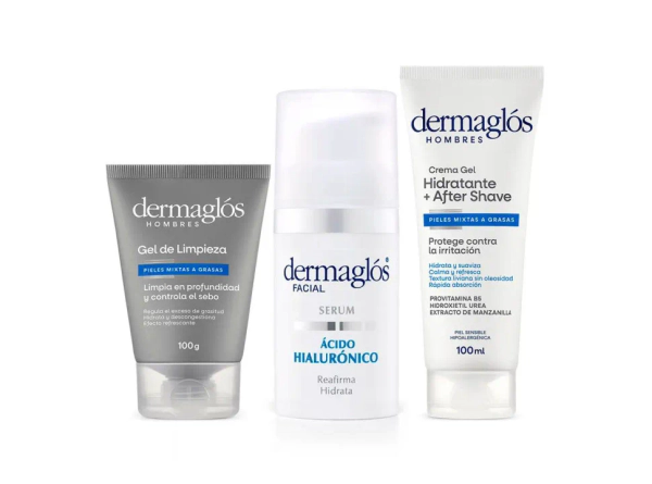 Dermaglós Rutina Facial Hombres Express Ultra Hidratante