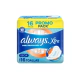 Toallas Femeninas Always Xtra Doble Proteccion Seca 16 un