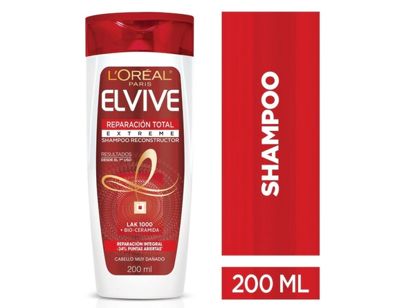 Shampoo Reparación Total Extreme Elvive L´Oréal Paris 200ml