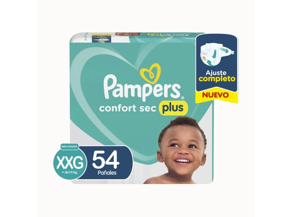Pañales Pampers Confort Sec Max Extra Extra Grande 54 u
