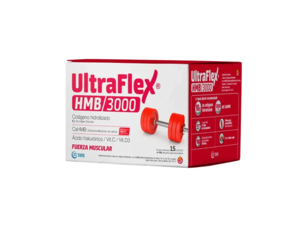 Ultraflex Hmb 3000 Colágeno Hidrolizado Suplemento Dietario 15 Sobres De 14 Gr