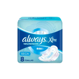 Toallas Femeninas Always Dia Triple Protección Seca 8Un