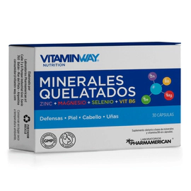 Minerales Quelatados Vitaminas Vitamin Way 30 Cápsulas
